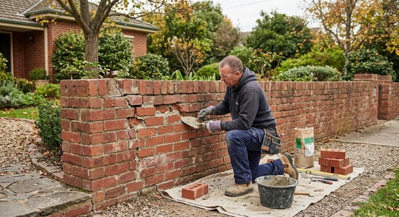Brick Fence Repair