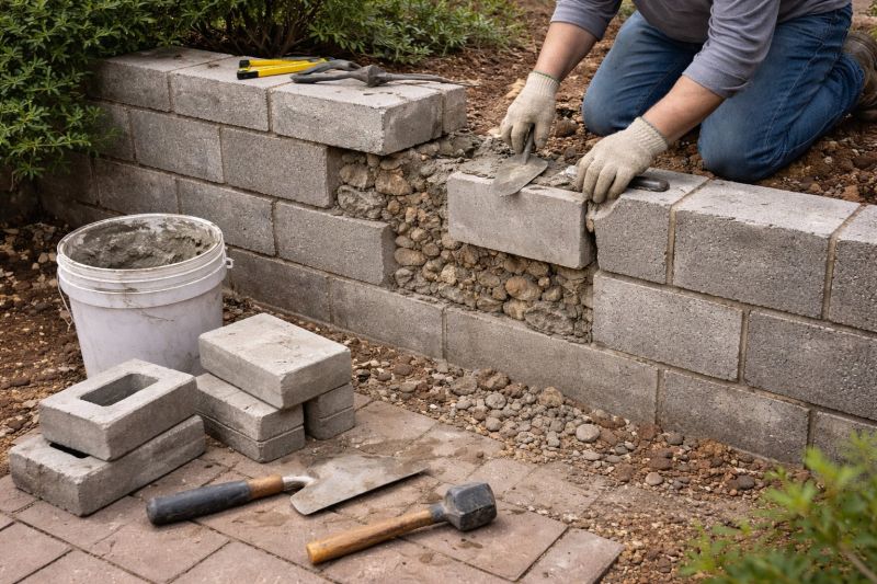 Block Wall Repair in Lapeer County, MI