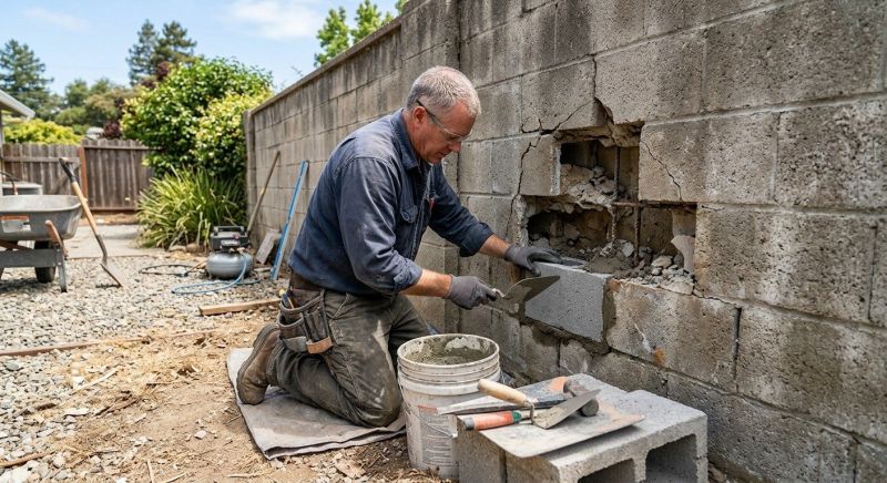 Block Wall Repair in Lapeer, MI
