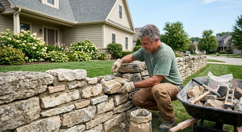 Brick Fence Repair in Lapeer, MI