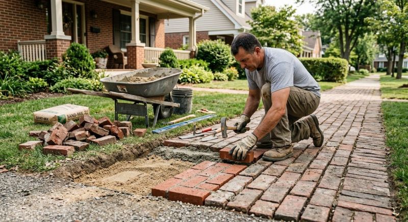 Brick Flatwork Repair in Clarkston, MI