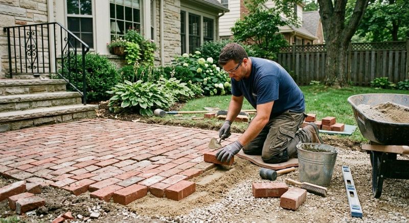 Brick Flatwork Repair in Grand Blanc, MI