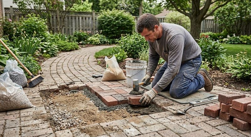 Brick Hardscape Repair in Lapeer, MI