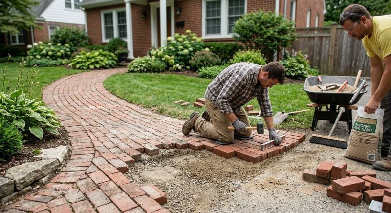 Brick Pathway Repair in Lapeer, MI