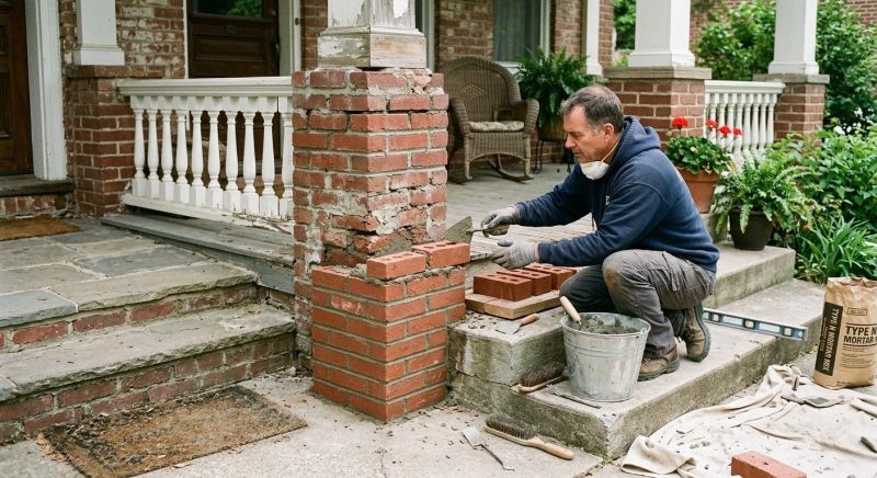 Brick Stairs Repair in Brown City, MI