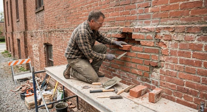 Brick Stairs Repair in Clio, MI