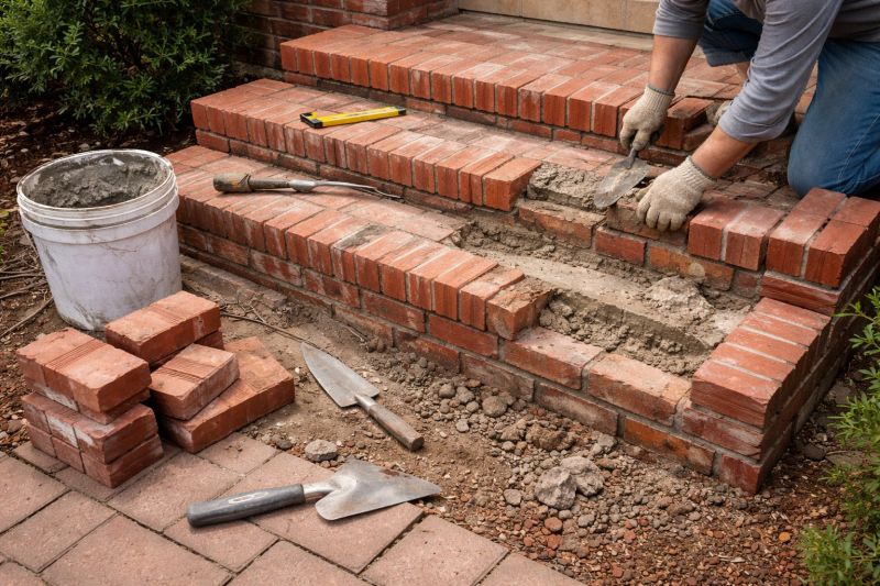 Brick Stairs Repair in Davisburg, MI