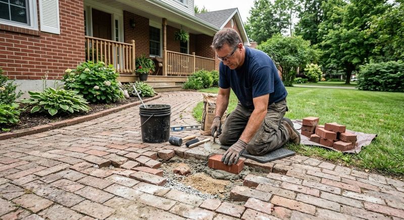 Brick Stoop Repair in Lapeer, MI