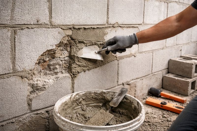 Cinder Block Wall Repair in Otisville, MI