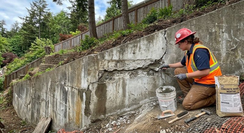 Retaining Wall Repair in Almont, MI
