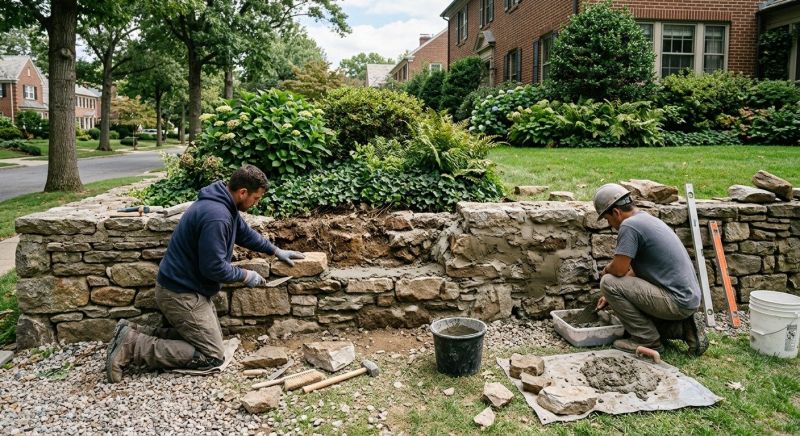 Retaining Wall Repair in Holly, MI