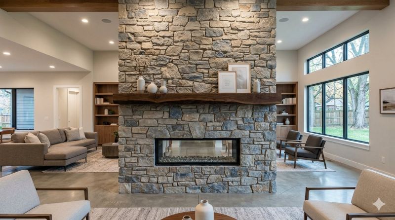 Stone Chimney Installation in Clarkston, MI