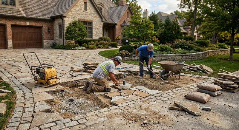 Stone Driveway Repair in Lapeer, MI