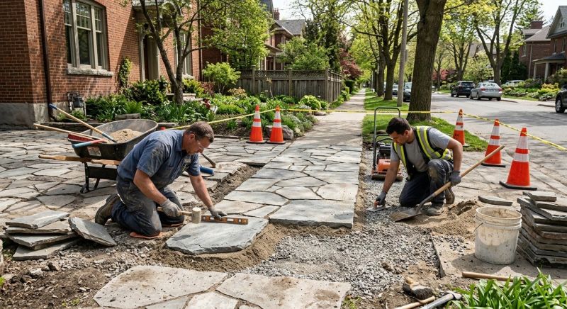 Stone Walkway Repair in Lapeer, MI