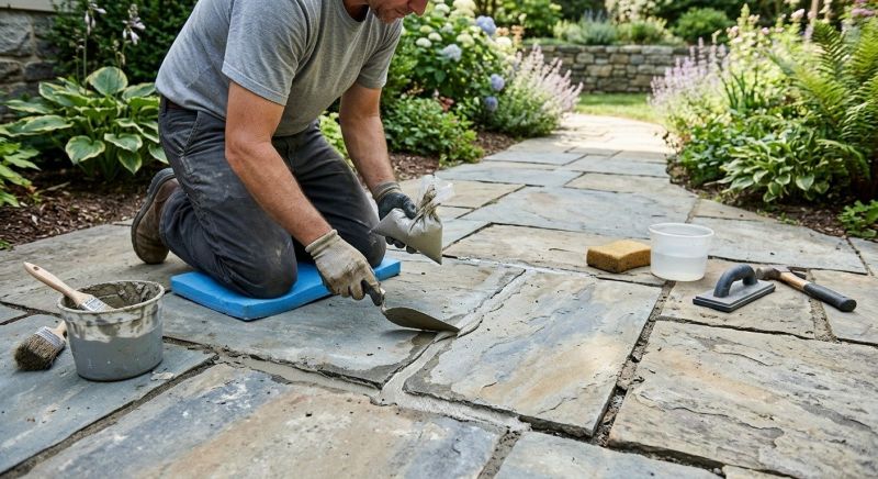Stone Walkway Repair in Lapeer, MI