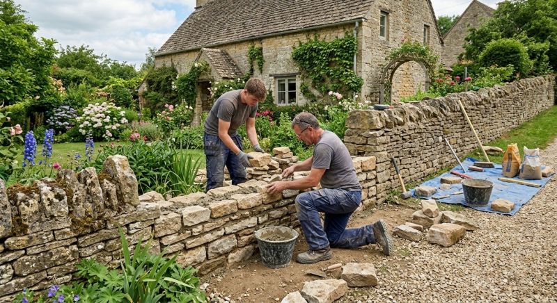 Stone Wall Repair in Attica, MI