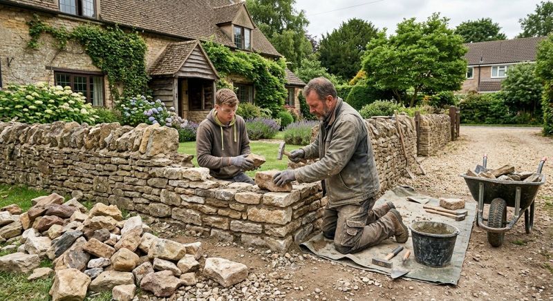Stone Wall Repair in Metamora, MI